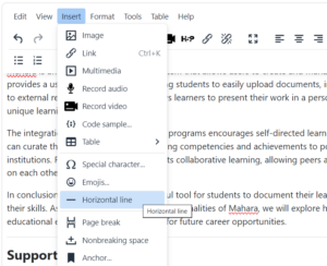 How To Use The Text Editor In Moodle Tinymce Learning And Teaching