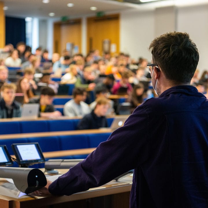 Lecture scene.