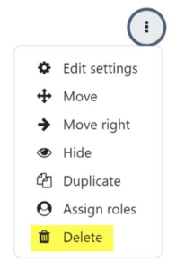 Image showing 'Edit' menu options.