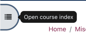 Moodle course index icon.