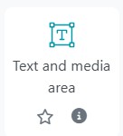 Icon for Text and media area resource