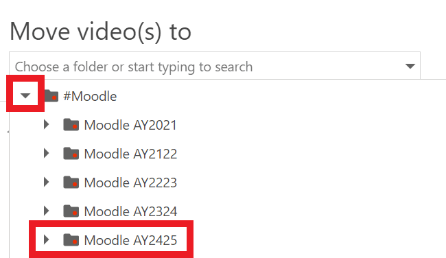 Moodle AY2425 folder is highlighted