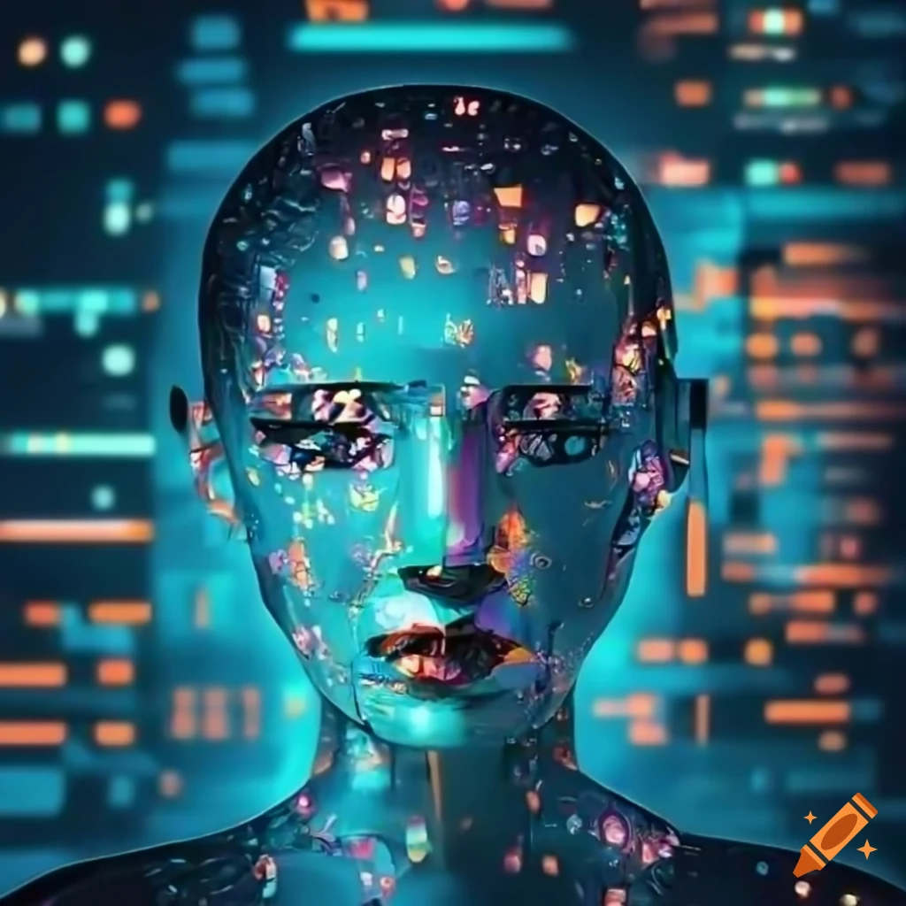 A decorative image to represent generative AI designed by an AI image generator