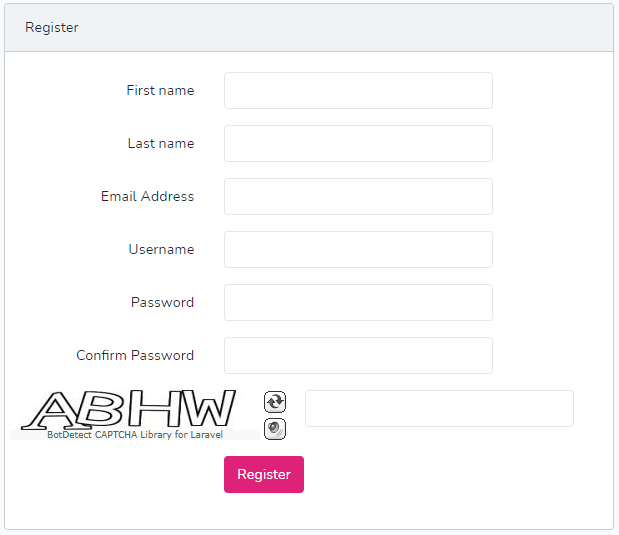 Diagnostic registration form.