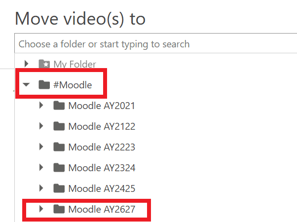 Moodle AY2627 folder is highlighted