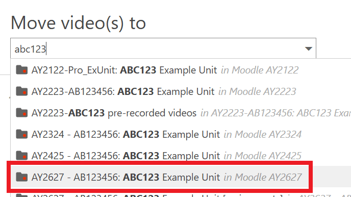 AY2627 Moodle-linked folder is highlighted