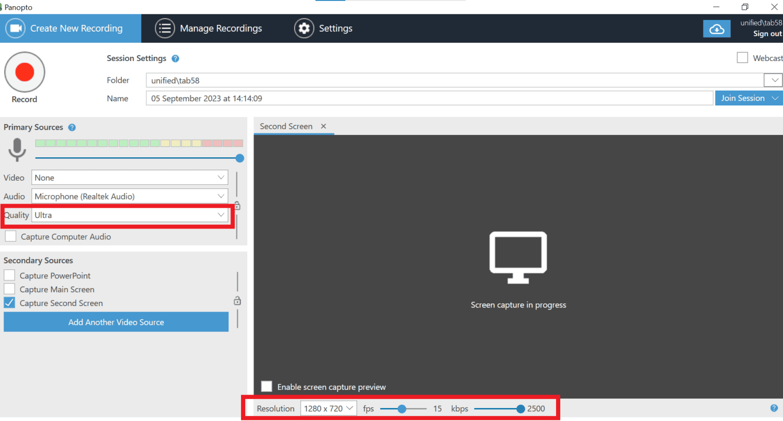 How to record using Panopto - Learning and Teaching Hub