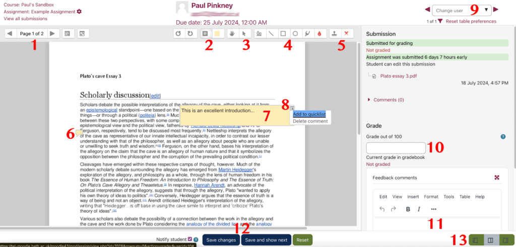 how to write an assignment on moodle