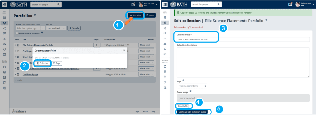 screenshot process to create a template 